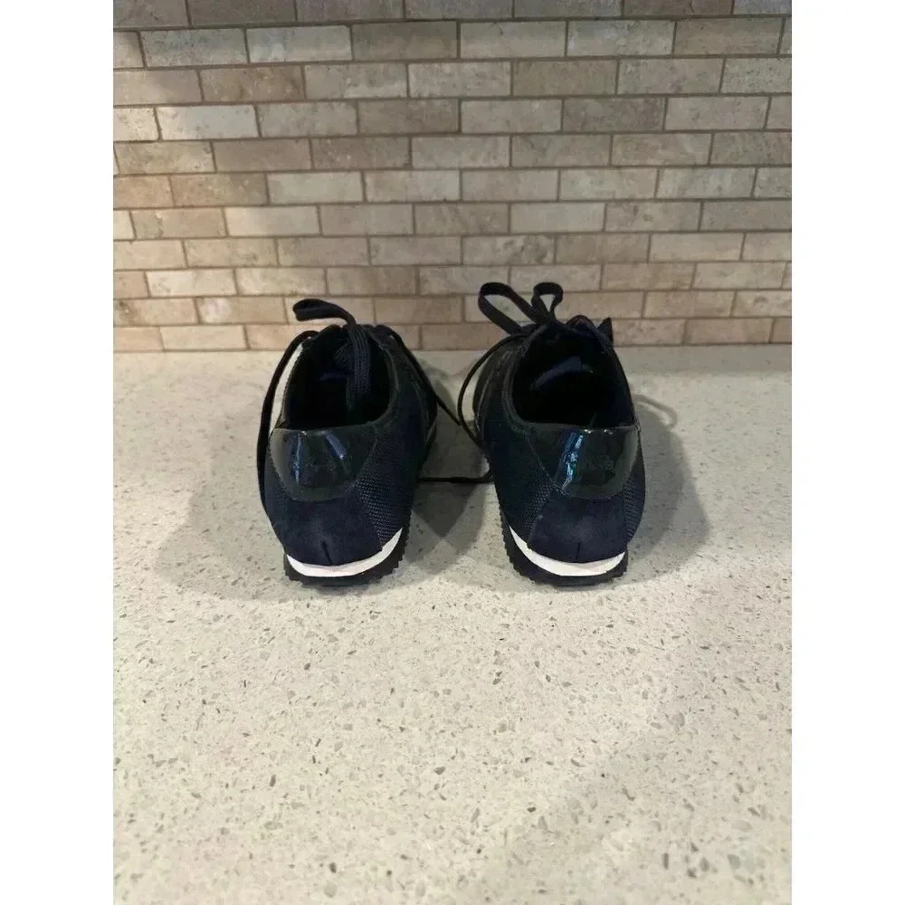 COACH‎ Ivy Black Leather Trim Sneakers Designer Shoes (g3)